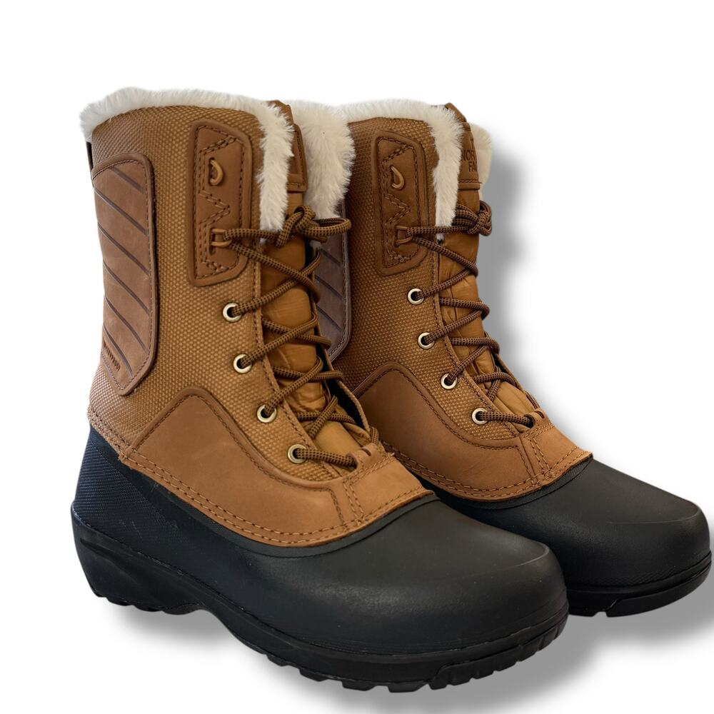 The North Face Shellista IV Mid Winter Boots Women's Size 10 Waterproof Brown